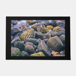 Farbenfrohe Felsen Fußmatte