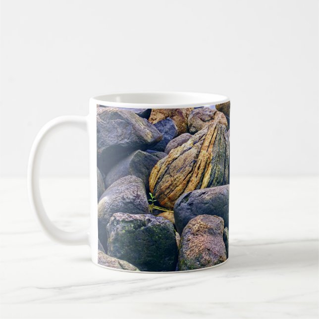 Farbenfrohe Felsen Kaffeetasse (Links)