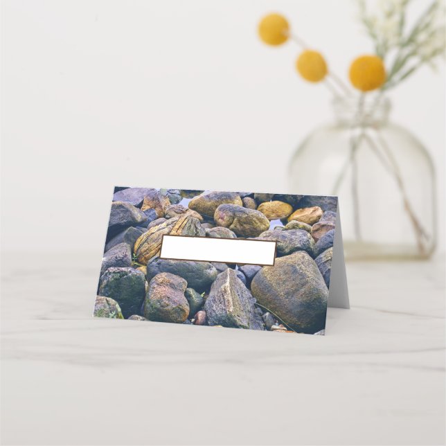 Farbenfrohe Felsen Platzkarte (Vorderseite)