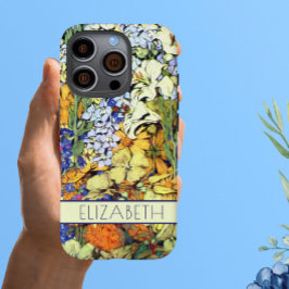 Farbenfrohe Feminine Blumengarten iPhone 16 Pro Hülle