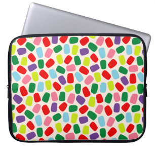 Farbenfrohe Festliche Rosarote Weihnachtsbonbons Laptopschutzhülle