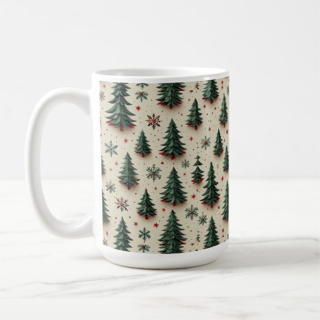 Farbenfrohe Festmuster Kaffeetasse (Links)