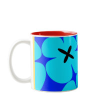 farbenfrohe, fette BlumencaféOlé 11oz.Tasse