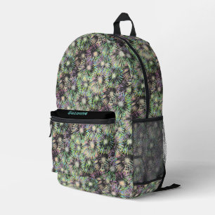 Farbenfrohe Feuerwerk Muster Personalisiert Bedruckter Rucksack