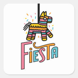 Farbenfrohe Fiesta Piñata Festivals Stickers