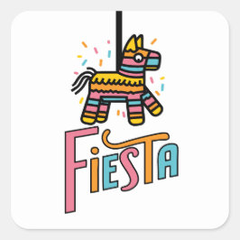 Farbenfrohe Fiesta Piñata Festivals Stickers
