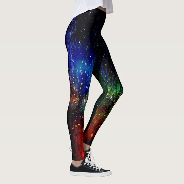 Farbenfrohe Firefly Night Leggings (Rechts)