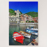 Farbenfrohe Fischerboote Cinque Terre Italien Reis<br><div class="desc">Dieses wunderschöne Reise-Themenpuzzle besticht durch eine bunte und historische Fischerstadt in Cinque Terre,  Italien #italy #italian #italianriviera #cinqueterre #jigsaw #jigsawpuzzle #puzzle #puzzle</div>