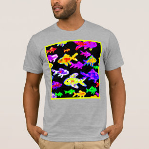Farbenfrohe Fischmuster Malerei Art. Jetzt kaufen T-Shirt