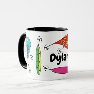 Farbenfrohe Fischschwärme Name Kaffee Tasse
