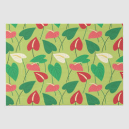 Farbenfrohe Flamingo-Blume Seidenpapier
