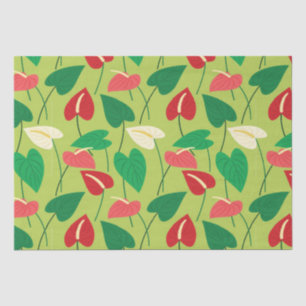 Farbenfrohe Flamingo-Blume Seidenpapier