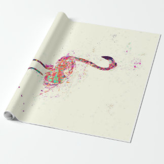 Farbenfrohe Flamingo Prinz Lover Geschenkpapier