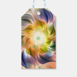 Farbenfrohe Flamme-Fraktal-Blume Geschenkanhänger