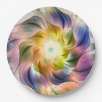 Farbenfrohe Flamme-Fraktal-Blume