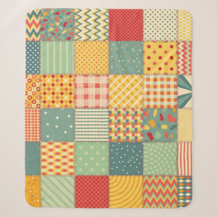 Farbenfrohe Fliesen: abstrakte nahtlose Ornamente. Sherpadecke