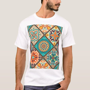 Farbenfrohe Fliesen aus Fliesen: islamische Motive T-Shirt