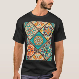Farbenfrohe Fliesen aus Fliesen: islamische Motive T-Shirt