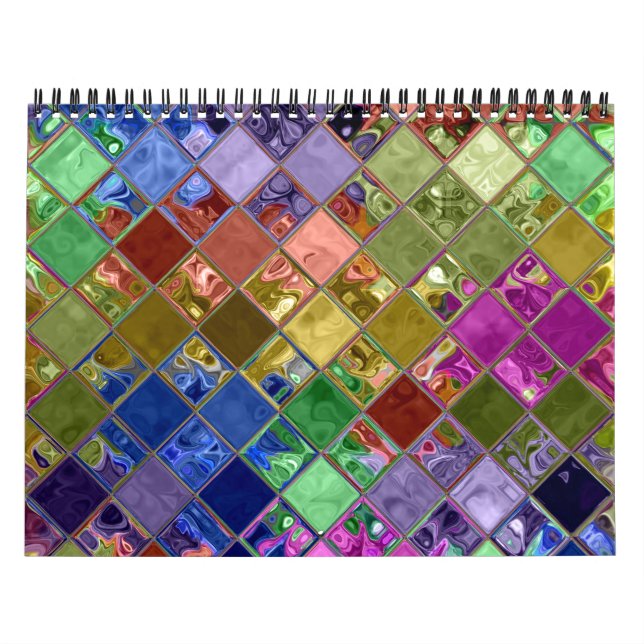 Farbenfrohe Fliesenkunst individuell anpassbar Kalender (Titelbild)