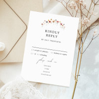 Farbenfrohe florale Hochzeitmenü-UAWG