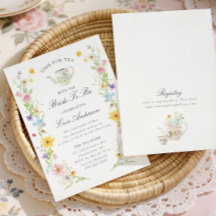 Farbenfrohe Florale Hochzeits-Teeparty