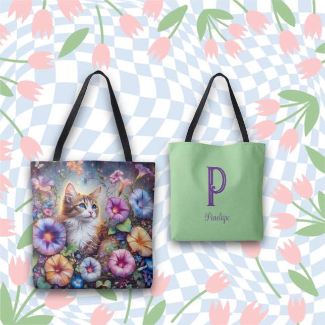 Farbenfrohe, florale Katzenkleidung Tasche (Von Creator hochgeladen)