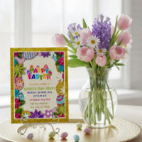 Farbenfrohe Florale Ostereier-Suche im 3D-Papier-S