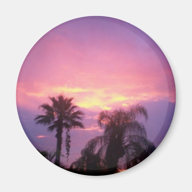 Farbenfrohe Florida Sunset Magnet (Vorne)