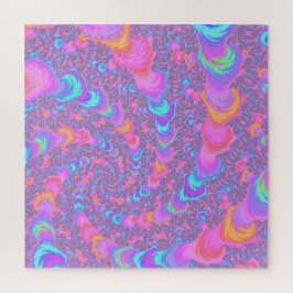 Farbenfrohe Fluoreszenz-Trippy-Fraktal Spirale