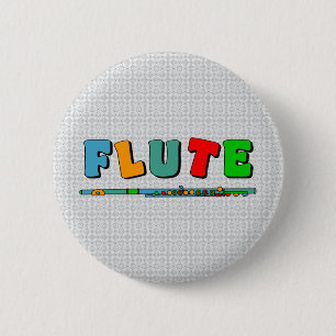 Farbenfrohe Flute Button