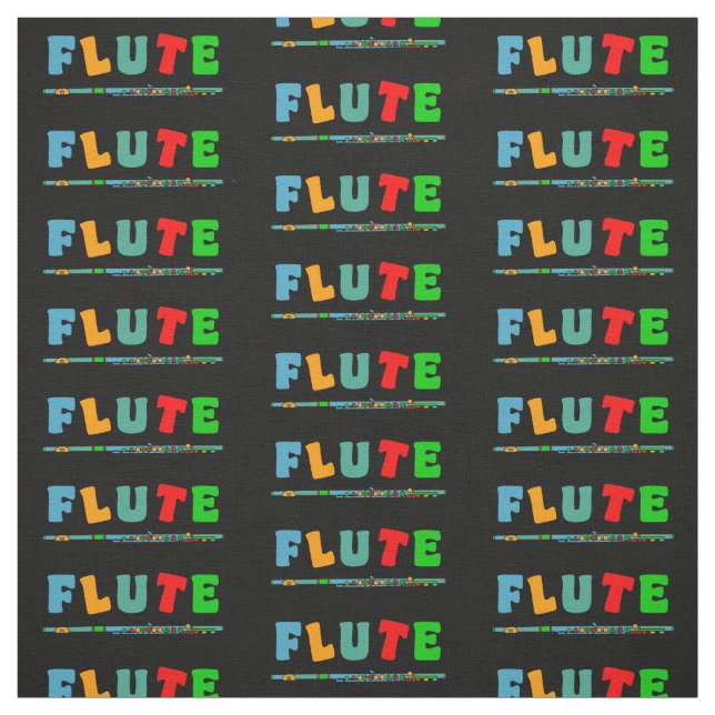 Farbenfrohe Flute Stoff (Muster)