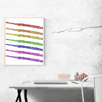 Farbenfrohe Flutes Regenbogen