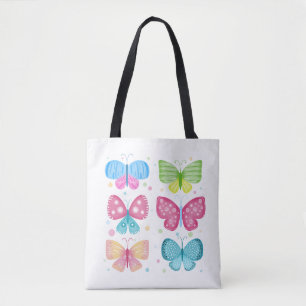 Farbenfrohe Flutter-Freunde Tasche