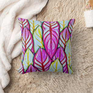 Farbenfrohe Foliage Delight Pattern Kissen