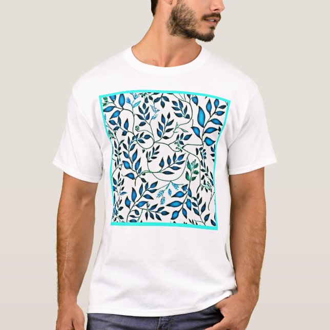 Farbenfrohe Foliation Art T-Shirt (Vorderseite)