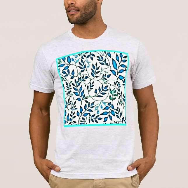 Farbenfrohe Foliation Art T-Shirt (Vorderseite)