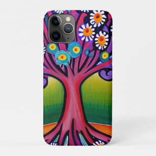 Farbenfrohe Folk Art Style Whimsical Tree Case-Mate iPhone Hülle