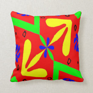 Farbenfrohe Formen im Matisse-Stil Kissen
