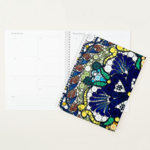 farbenfrohe Foto-Kunst mexikanische Talavera-Keram Planer