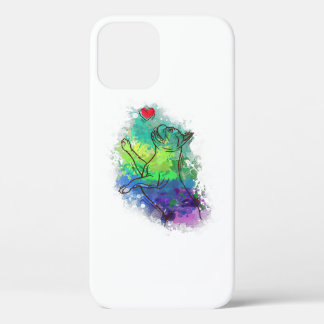 Farbenfrohe französische Bulldogge Geschenk für Ma Case-Mate iPhone Hülle
