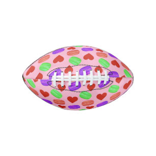 Farbenfrohe französische Macarons Dessert Lover R Football