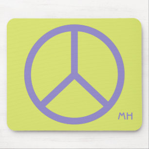 Farbenfrohe Friedenssignatur, benutzerdefiniertes Mousepad