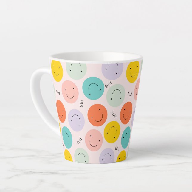 Farbenfrohe, fröhliche Gesichtspflege Milchtasse (Linke Ecke)