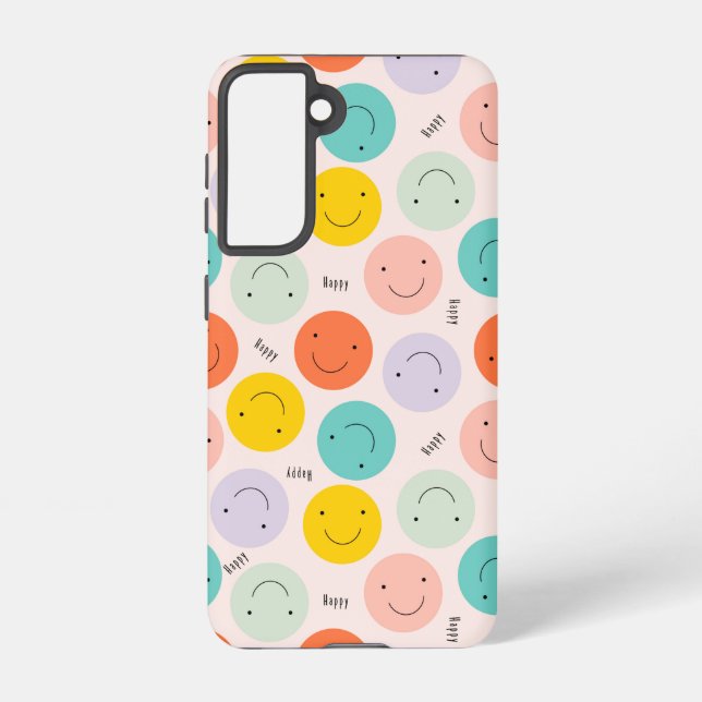 Farbenfrohe, fröhliche Gesichtspflege Samsung Galaxy Hülle (Rückseite)
