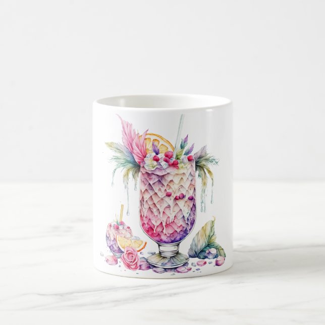 Farbenfrohe Fruchtcocktail-Design: Frohe Weihnacht Kaffeetasse (Mittel)