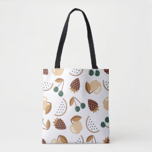 Farbenfrohe Fruchtmuster Nahtloses Design Tasche