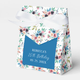 Farbenfrohe Frühlingsblumenmuster Geschenkschachtel