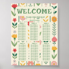 Farbenfrohe Frühlingsstipps Wildblume Wiese G Seat Poster