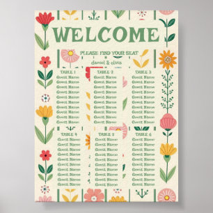 Farbenfrohe Frühlingsstipps Wildblume Wiese G Seat Poster