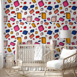 Farbenfrohe Fun Blocks Kids Pattern Kinderzimmer R Tapete